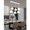 Globo Swanson lámpara colgante alargada de 6 luces para comedor y cocina