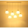 Globo Swanson lámpara colgante alargada de 6 luces para comedor y cocina