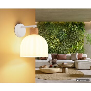 Globo Swanson aplique de pared, lámpara mural moderna para salón, comedor y pasillo
