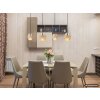Globo Daren lámpara colgante de comedor 4 luces E27, longitud 108,7 cm, moderna