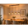 Globo Daren lámpara colgante de comedor 4 luces E27, longitud 108,7 cm, moderna