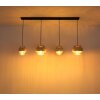 Globo Daren lámpara colgante de comedor 4 luces E27, longitud 108,7 cm, moderna