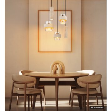 Globo Daren lámpara colgante moderna redonda de 3 luces Ø 47 cm