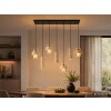 Globo Daren lámpara colgante alargada de 4 luces para comedor y salón, estilo moderno