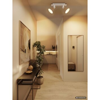 Globo Lyndon doble foco de techo de 2 luces E14 40 vatios estilo moderno para interior