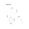 Globo Berti aplique de pared industrial E27 con interruptor en cable para salón