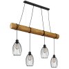 Globo Berti lámpara colgante industrial para comedor y cocina, 4 luces, E27, 125 cm