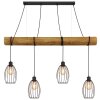 Globo Berti lámpara colgante industrial para comedor y cocina, 4 luces, E27, 125 cm