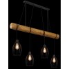 Globo Berti lámpara colgante industrial para comedor y cocina, 4 luces, E27, 125 cm