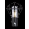 Globo Horace aplique exterior decorativo de pared moderno E27 con jaula geométrica
