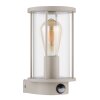 Globo Gracey aplique exterior de pared angular moderno con sensor de movimiento