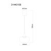 Globo Lui LED lámpara colgante de techo moderna redonda 24 cm 3000 K 1400 lm 12 W