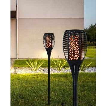 Globo MARENO antorcha solar LED de jardín para exterior 1800 Kelvin 0,1 Watt