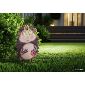 Globo FLAUGI lámpara solar erizo LED lámpara de jardín para exterior y caminos