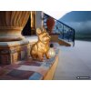 Globo DOGLI lámpara solar para caminos perro bulldog LED 3000 Kelvin 6 Watt