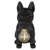 Globo DOGLI Lámpara solar de perro LED, figura decorativa exterior para jardín