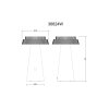 Globo MIRALIE lámpara solar LED exterior de mesa redonda para caminos 400 lm 4 W