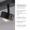 SCHÖNER WOHNEN-Kollektion KULU LED foco de techo de 2 luces orientable para salón