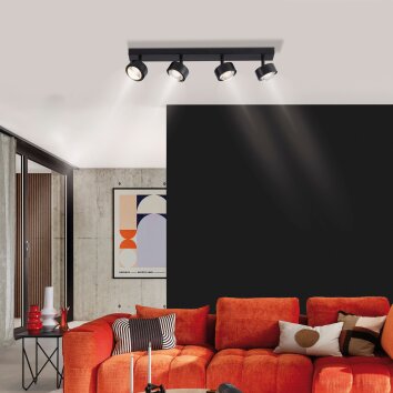SCHÖNER WOHNEN-Kollektion KULU lámpara de techo tipo plafón LED 4 focos orientable