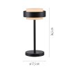 SCHÖNER WOHNEN-Kollektion ELMO lámpara de mesa LED con interruptor táctil