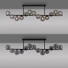 Schöner Wohnen-Kollektion DUBAI plafón de techo moderno para salón 13 luces