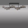 Schöner Wohnen-Kollektion DUBAI plafón de techo moderno para salón 13 luces