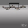 Schöner Wohnen-Kollektion DUBAI plafón de techo moderno para salón 13 luces