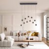 SCHÖNER WOHNEN-Kollektion LINI lámpara colgante LED globo 11 luces regulable en altura 114 cm