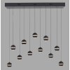 SCHÖNER WOHNEN-Kollektion LINI lámpara colgante LED globo 11 luces regulable en altura 114 cm