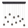 SCHÖNER WOHNEN-Kollektion LINI lámpara colgante LED globo 11 luces regulable en altura 114 cm