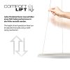 SCHÖNER WOHNEN-Kollektion QUILLO lámpara colgante LED redonda regulable en altura