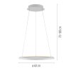 SCHÖNER WOHNEN-Kollektion QUILLO lámpara colgante LED redonda regulable en altura