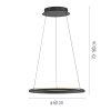 Schöner Wohnen-Kollektion QUILLO lámpara colgante LED aro 60 cm 3000 K 4860 lm 36 W
