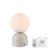 SCHÖNER WOHNEN-Kollektion RUDI LED lámpara de mesa globo con interruptor táctil