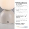 SCHÖNER WOHNEN-Kollektion RUDI LED lámpara de mesa globo con interruptor táctil