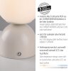 SCHÖNER WOHNEN-Kollektion RUDI LED lámpara de mesa globo con interruptor táctil