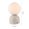 SCHÖNER WOHNEN-Kollektion RUDI LED lámpara de mesa globo con interruptor táctil