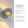 Schöner Wohnen-Kollektion CHIA aplique de pared LED 2 luces 3000 K 220 lm 2 W