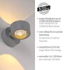 Schöner Wohnen-Kollektion CHIA aplique de pared LED 2 luces 3000 K 220 lm 2 W