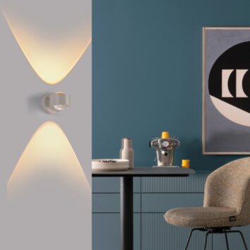 SCHÖNER WOHNEN-Kollektion CHIA LED aplique de pared de 2 luces 3000 K 220 lm 2 W