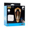 Bombilla LED redonda 2200 Kelvin blanco cálido, regulable, Smart Home y sensor de movimiento