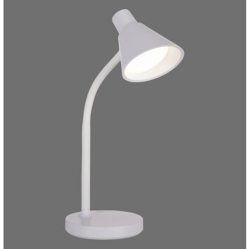 Leuchten Direkt lámpara de mesa LED PIXIE regulable, blanca, luz cálida de 3000 Kelvin