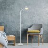 Leuchten Direkt lámpara de pie LED cálida PIXIE blanca, brazo curvo móvil, 3000 Kelvin