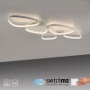 Leuchten Direkt Plafón LED PEBBLES, aros irregulares, memoria, 3000 Kelvin cálido
