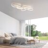 Leuchten Direkt Plafón LED PEBBLES, aros irregulares, memoria, 3000 Kelvin cálido