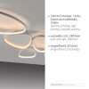 Leuchten Direkt Plafón LED PEBBLES, aros irregulares, memoria, 3000 Kelvin cálido