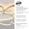 Leuchten Direkt, plafón LED PEBBLES moderno, con formas ovaladas blancas y memoria
