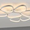 Leuchten Direkt, plafón LED PEBBLES moderno, con formas ovaladas blancas y memoria