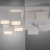 Leuchten Direkt plafón LED TETRIS blanco, con módulos cúbicos y luz cálida, 3000 Kelvin