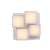 Leuchten Direkt plafón LED TETRIS blanco, con módulos cúbicos y luz cálida, 3000 Kelvin